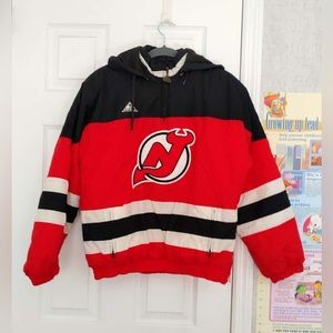 Vintage Apex One New Jersey Devils Jacket L Authentic 90s Red